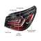 Spec-D Tuning 08-10 Bmw E 60 5- Series LED Tail Lights- Glossy Black With Clear Lens LT-E6008BKLED-TM - alternate 2